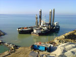 The beginning of marina works, Algeria